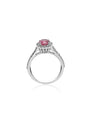 Standing tourmaline engagement ring