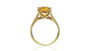 Bague de naissance en or avec citrine