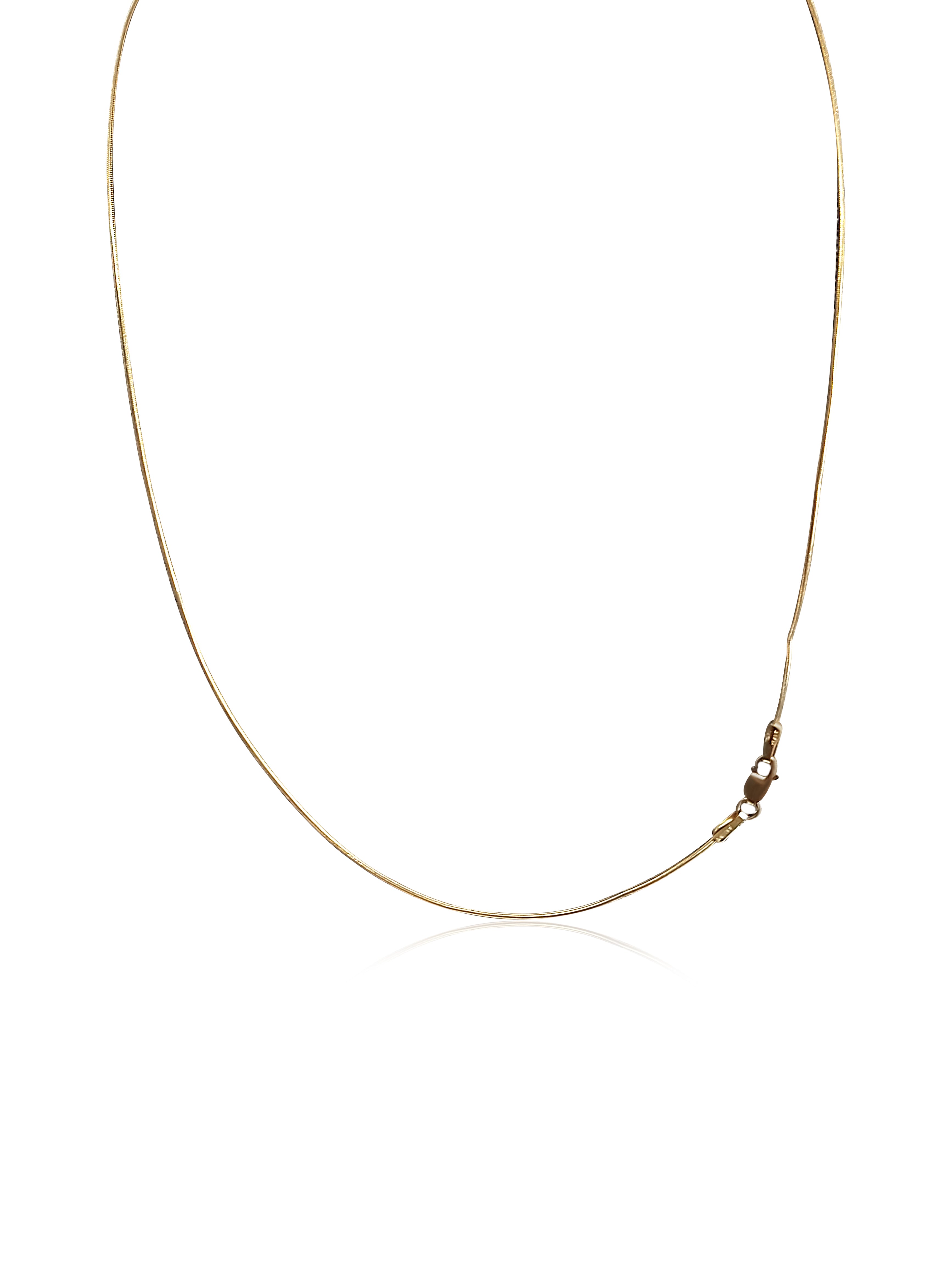Full golden necklace with clasp