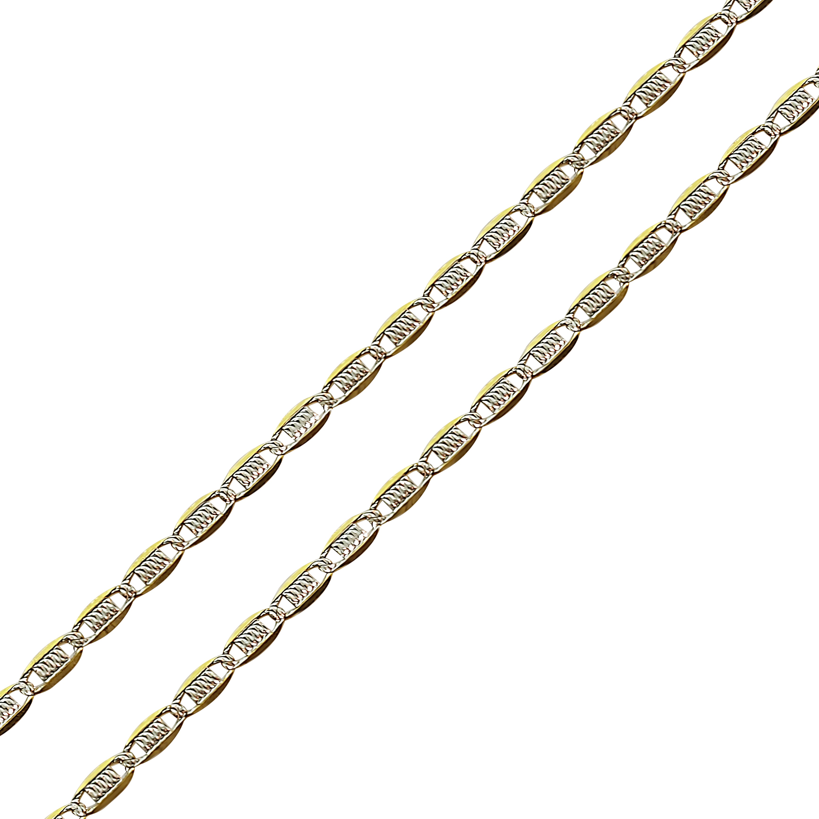 Close-up of the intricate chain links