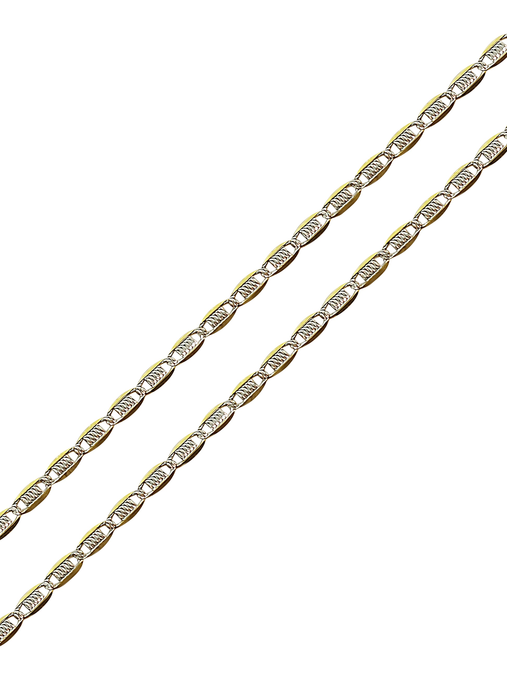 Close-up of the intricate chain links