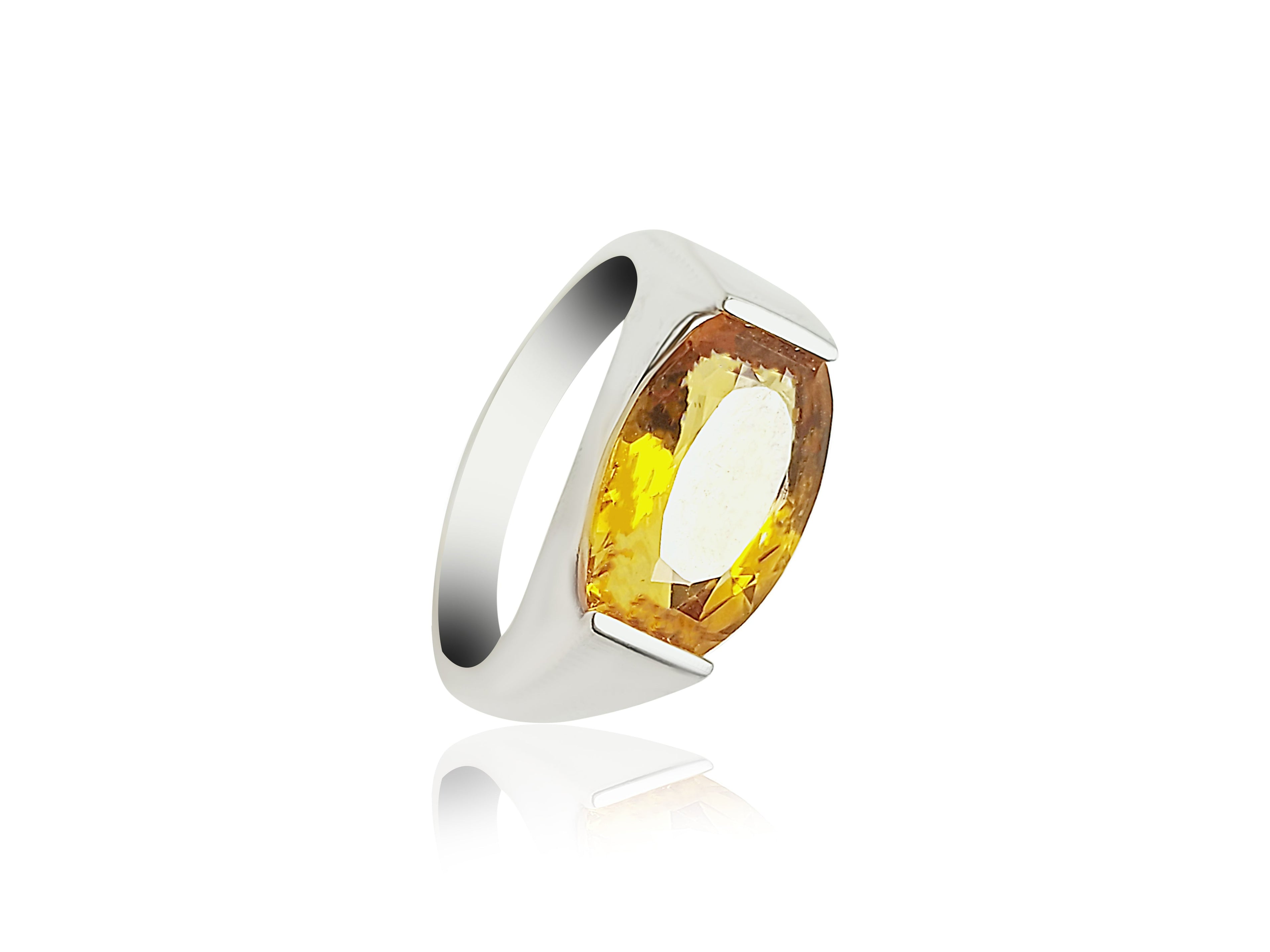 Bague en or avec citrine