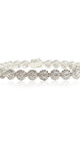 14k White Gold Bracelet, Cubic, 20.62 gram, 6.75mm width