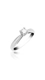 Bague de fiançailles solitaire avec diamant de 0,15 ct