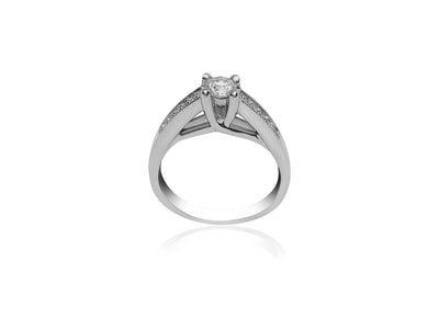 Pavé Engagement Ring with Diamonds