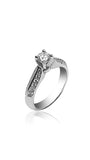 Bague de fiançailles pavée de diamants