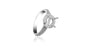 Bague de fiançailles auréole personnalisable