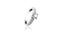 Bague de fiançailles pavée avec diamant rond de 0,60 carat