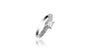 Bague de fiançailles pavée avec diamant taille princesse