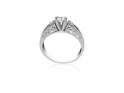 Pavé Engagement Ring with diamonds