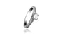Bague de fiançailles pavée avec diamants ronds de 0,81 carat