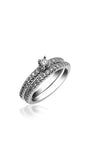 White Gold Solitaire Matching Engagement Ring