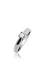 Bague de fiançailles solitaire avec diamant de 0,15 carat
