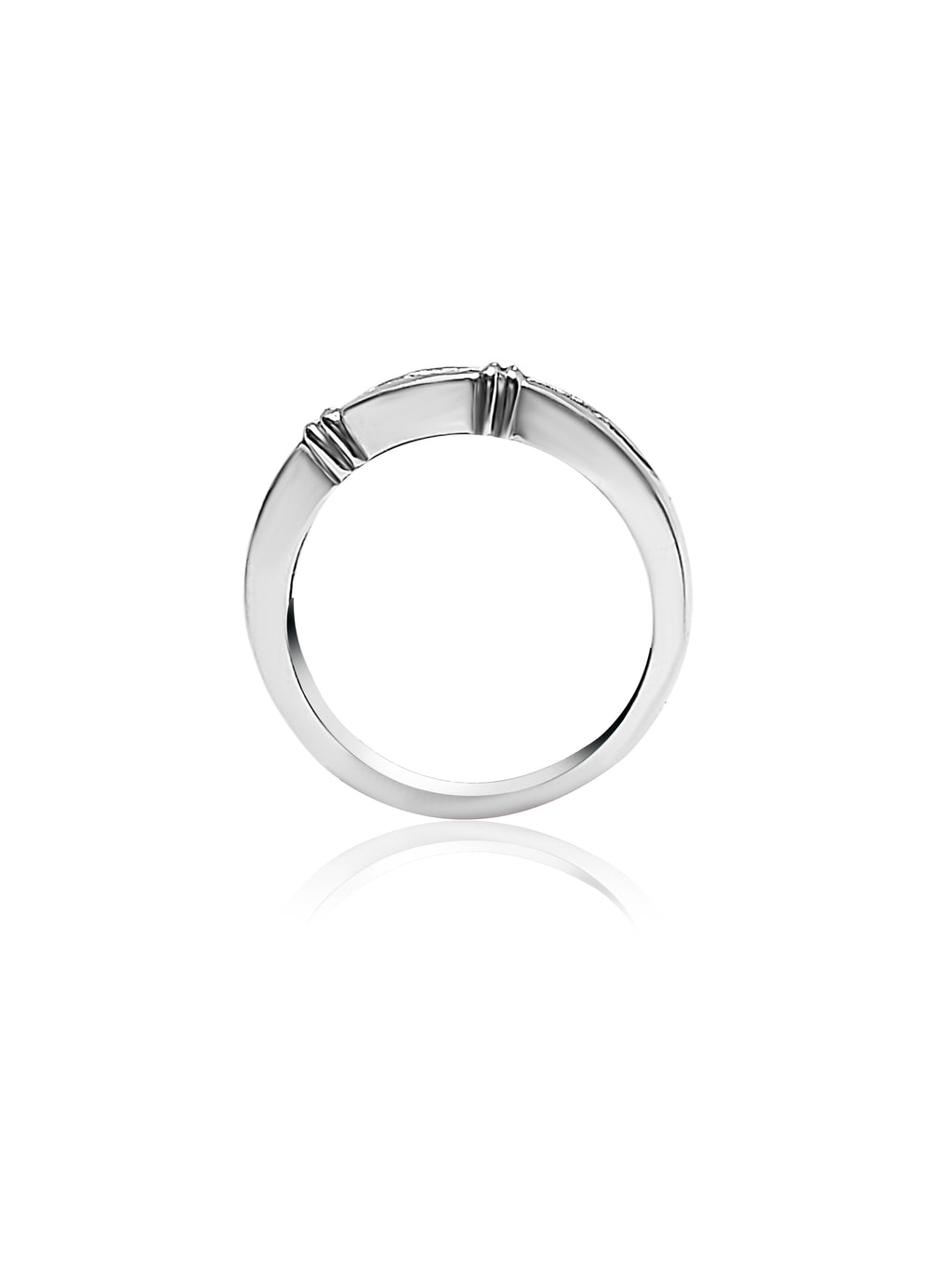 Unique Wedding Ring with 0.05ct Diamonds
