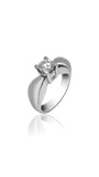 Bague de Fiançailles en Platine avec Diamant Rond de 0,70ct