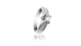 Bague de fiançailles pavée avec diamants de 0,35 carat