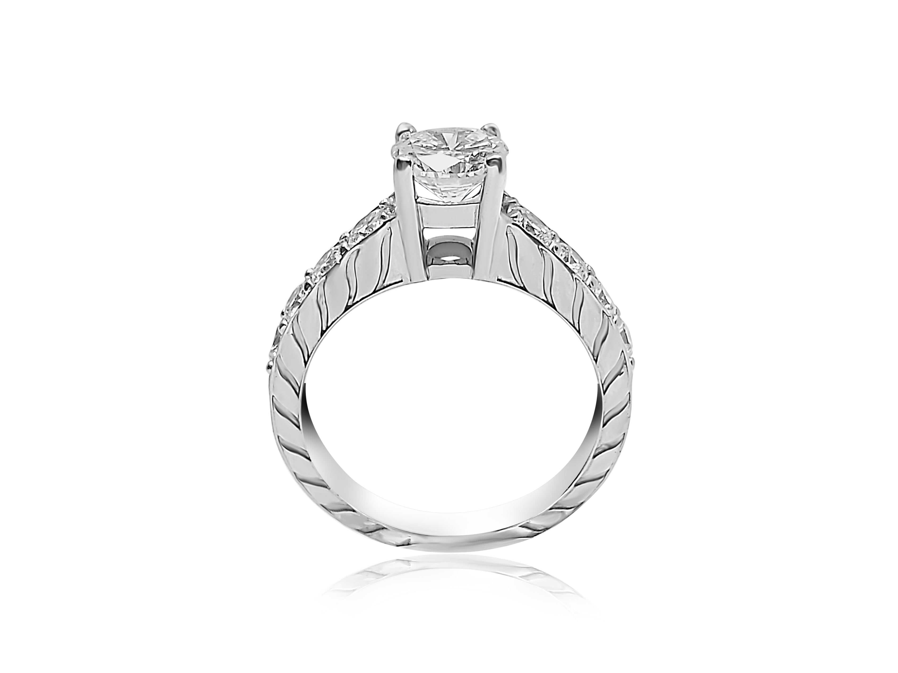 Pavé Engagement Ring with 1.90ct diamonds