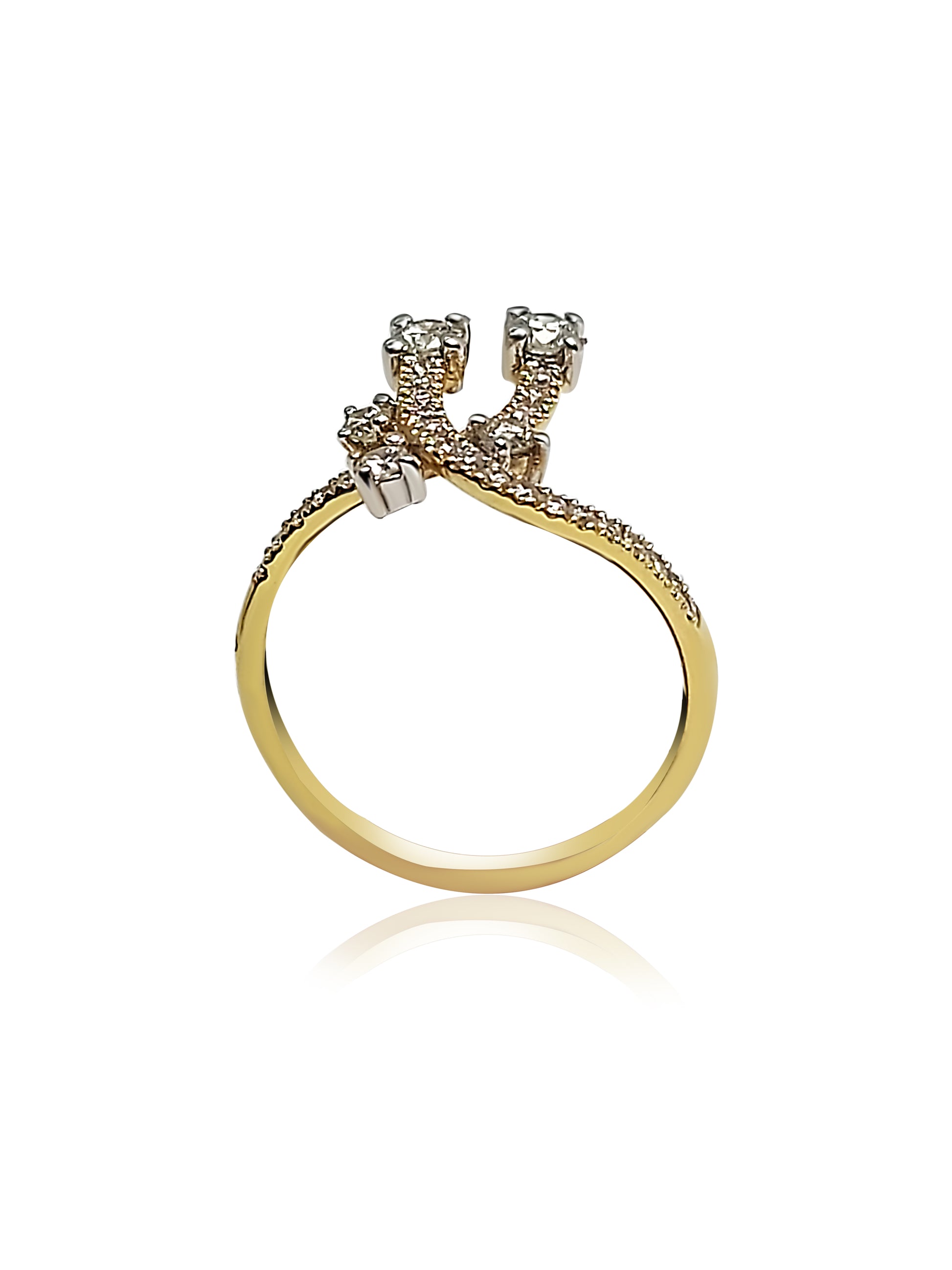 Fancy Ring with 0.50ct Round cut Diamonds