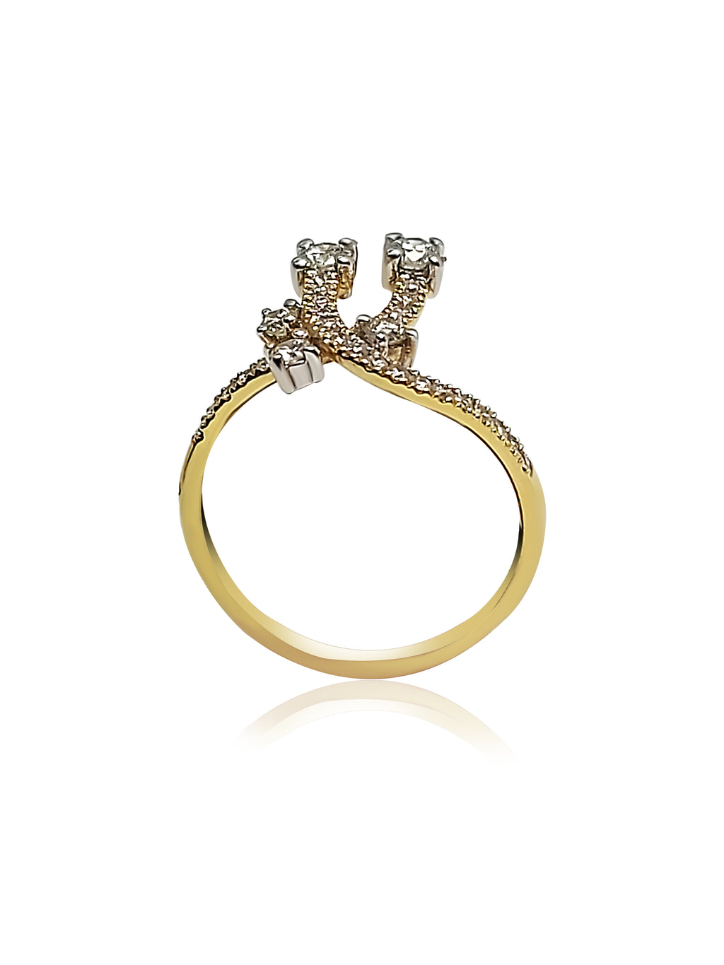 Fancy Ring with 0.50ct Round cut Diamonds