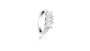 Bague de fiançailles trilogie en or blanc 18 carats