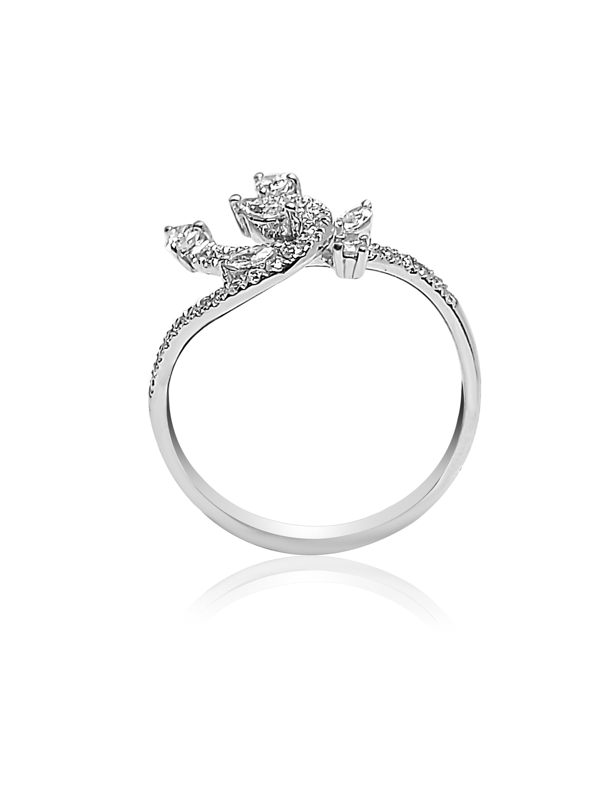 Fancy Ring with 0.55ct Round cut Diamonds