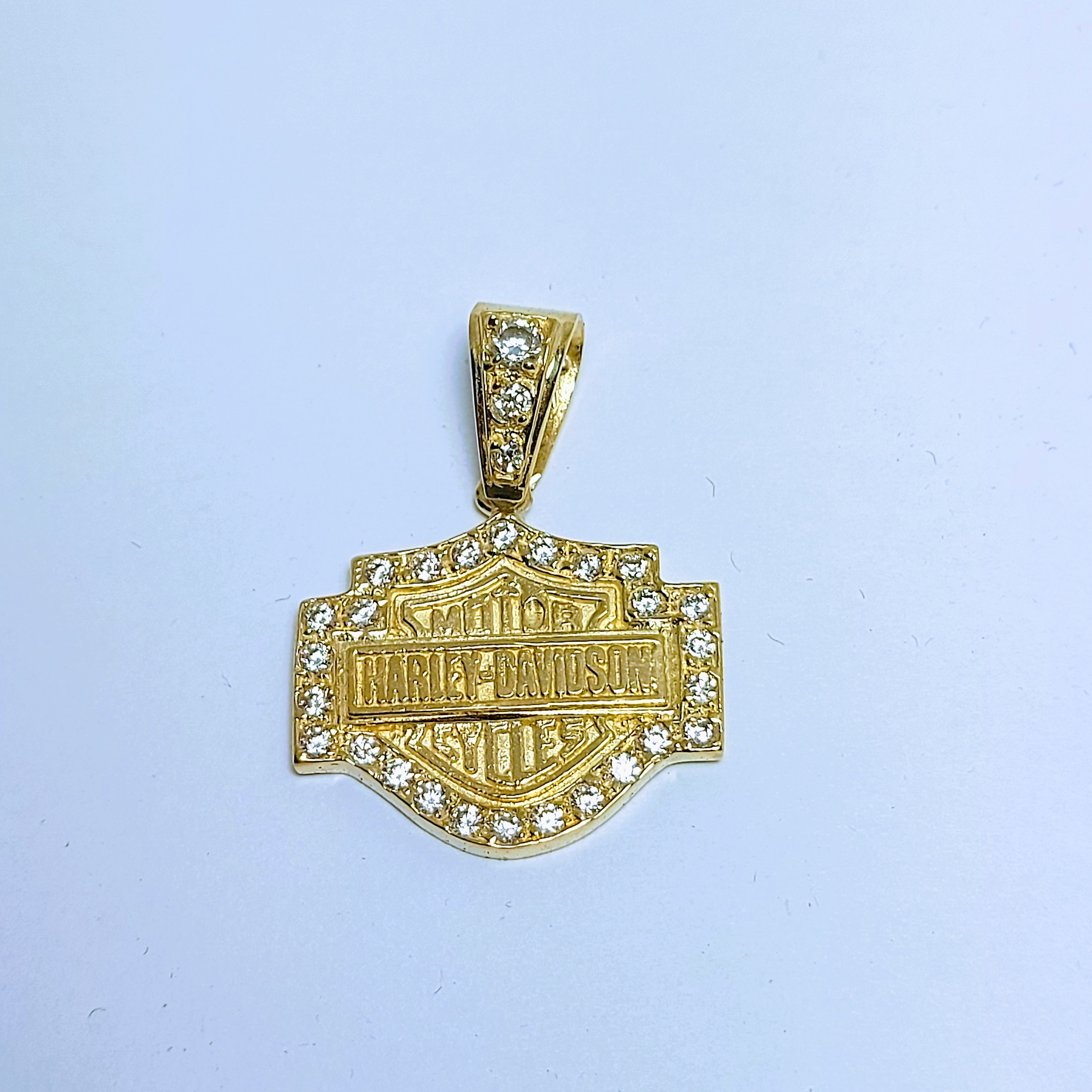 Harley-Davidson gold pendant