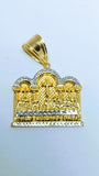 The last supper gold pendant