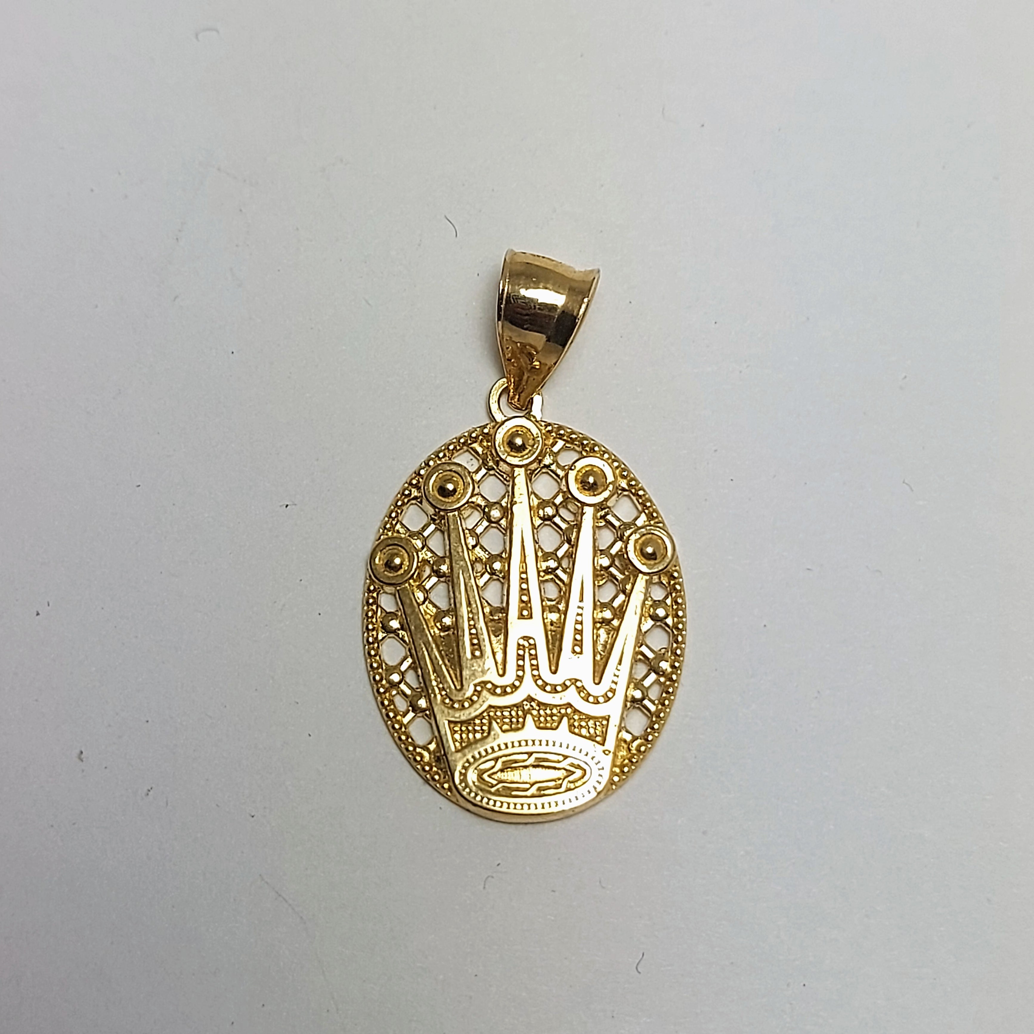 Pendentif couronne royale en or 10 carats