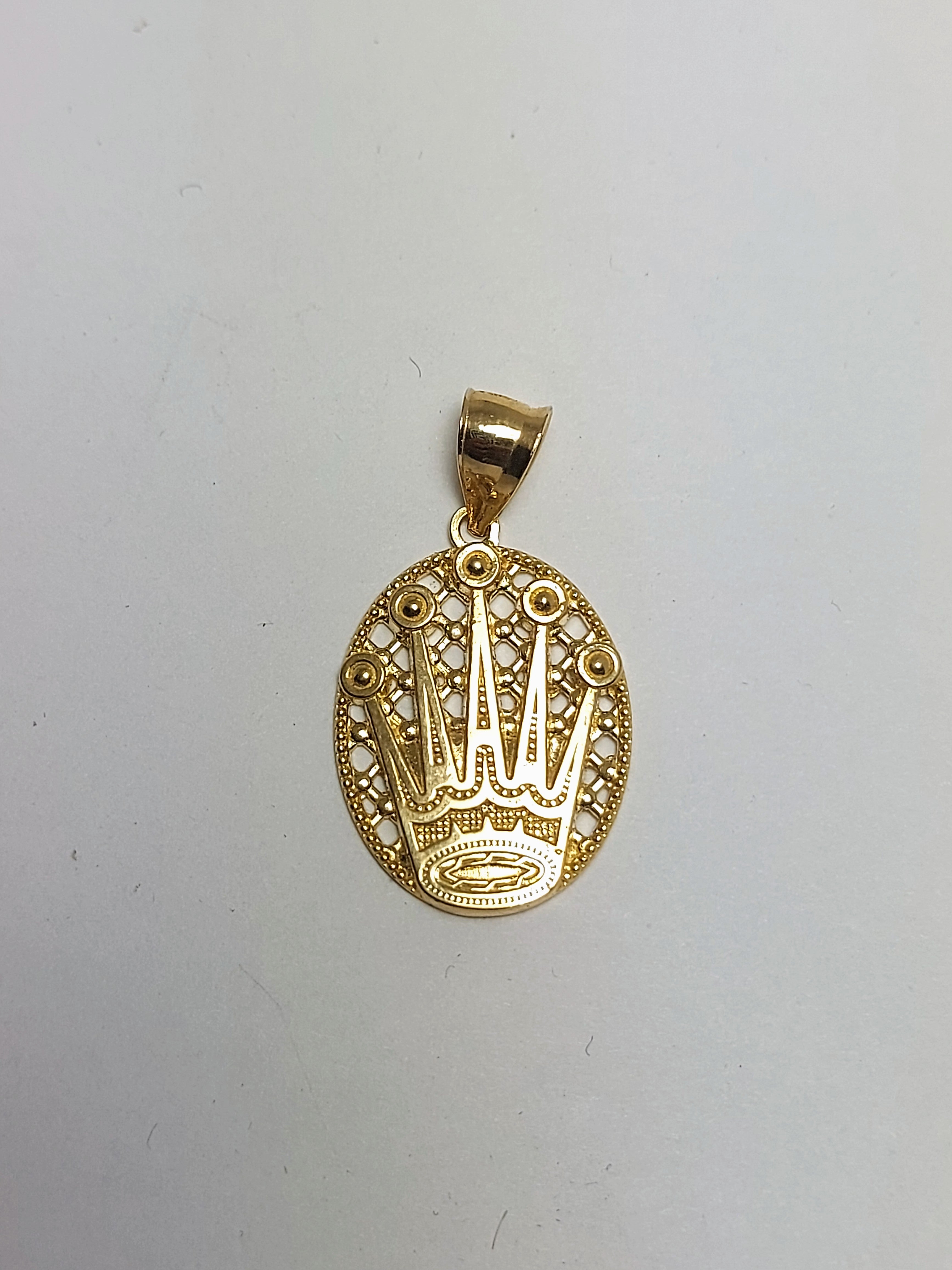 Pendentif couronne royale en or 10 carats