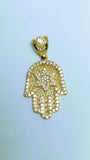 Pendentif Hamsa avec étoile de David