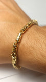 Men's gold bracelet with Greek design