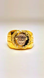 Gold Greek design ring for men