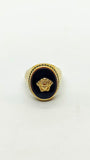 Bague homme en or avec onyx