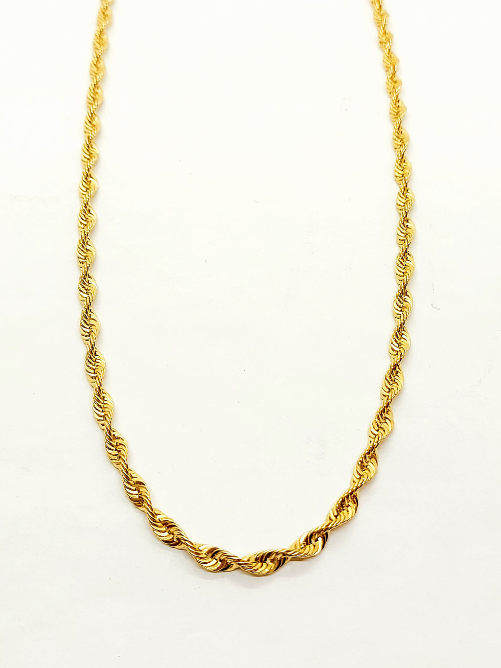 Gold unisex rope chain ~5.5mm