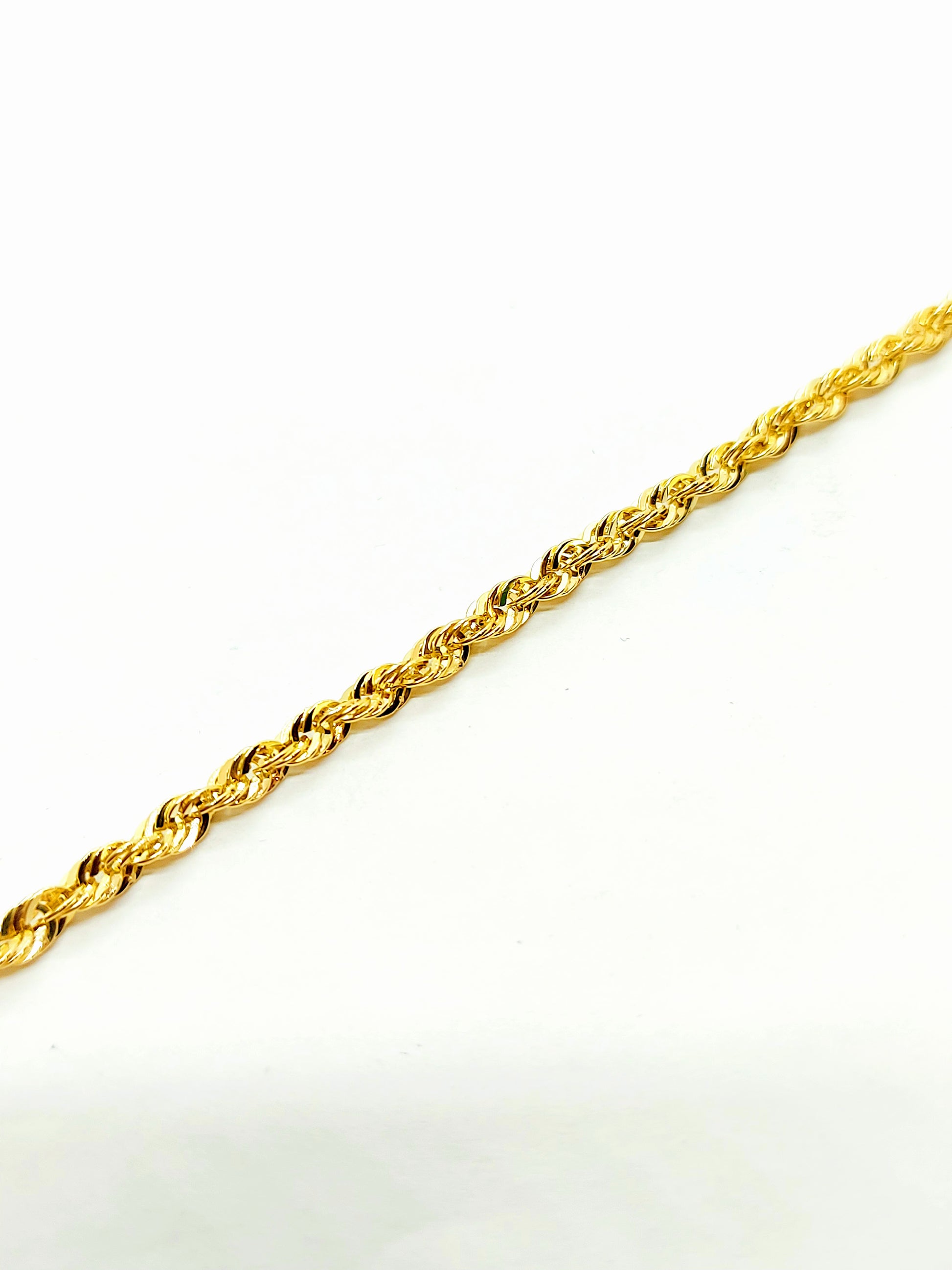 Gold rope chain ~3.5mm wide