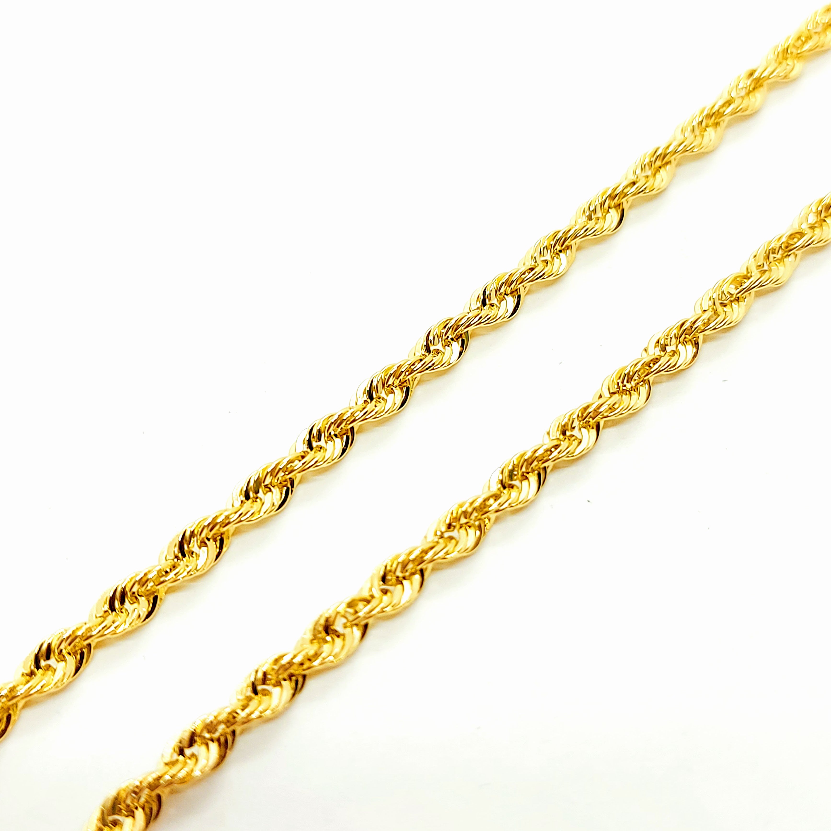 Chaîne torsadée en Or 10K ~4mm