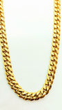 10k Solid gold Cuban chain with box lock 7.5mm