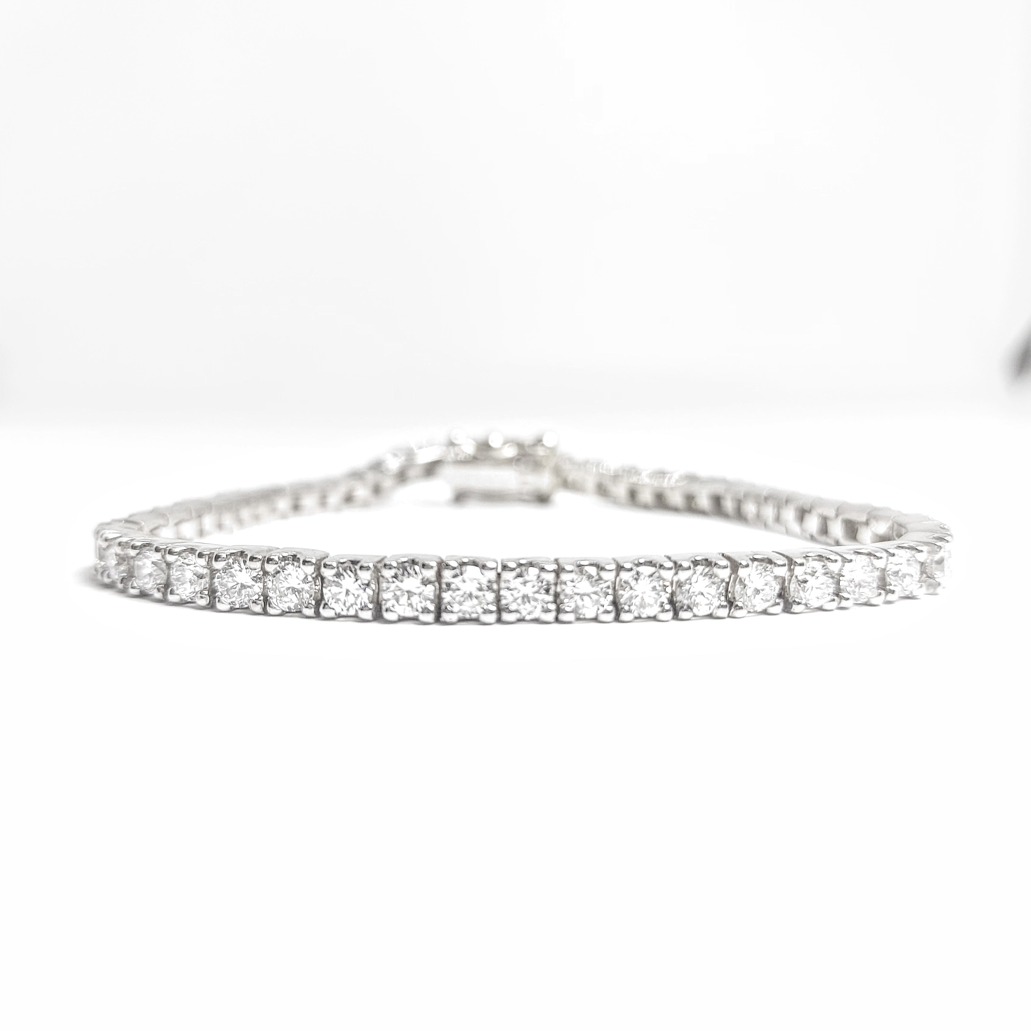 Bracelet tennis avec diamants de laboratoire