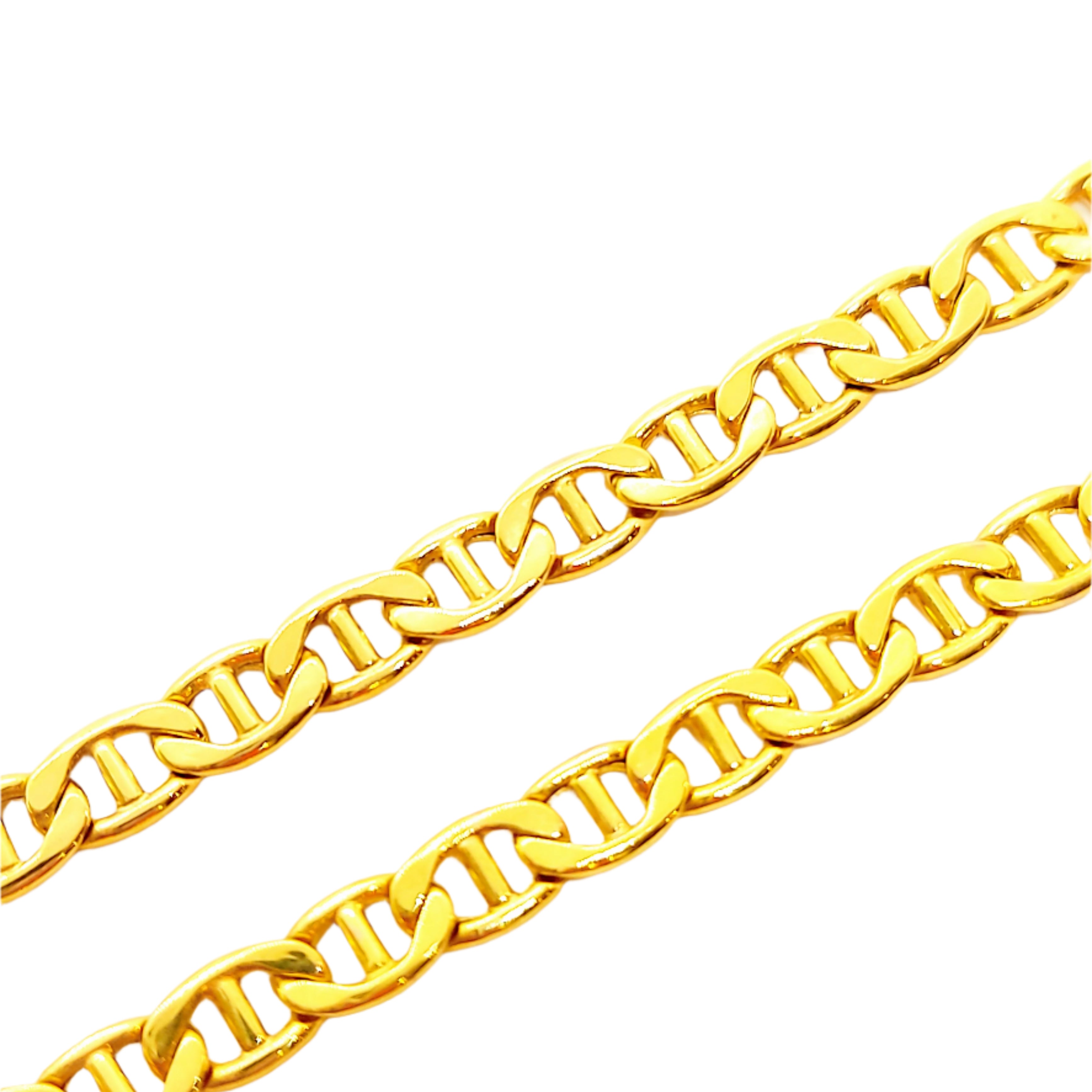 Chaîne en or 10 carats Gucci/Marine italienne