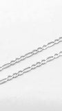 Chaîne/Collier Figaro en or blanc pour femme
