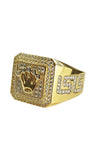Bague en or pour homme avec grand plateau