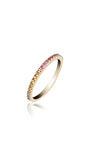 Wedding Ring with multicolor stone
