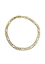 Gold Figaro bracelet for men